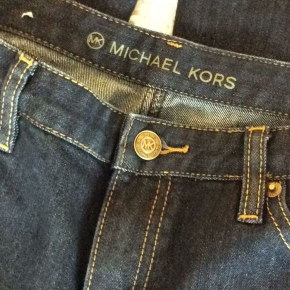 💞Michael Kors💞dark blue boot cut jeans - Picture 1 of 8